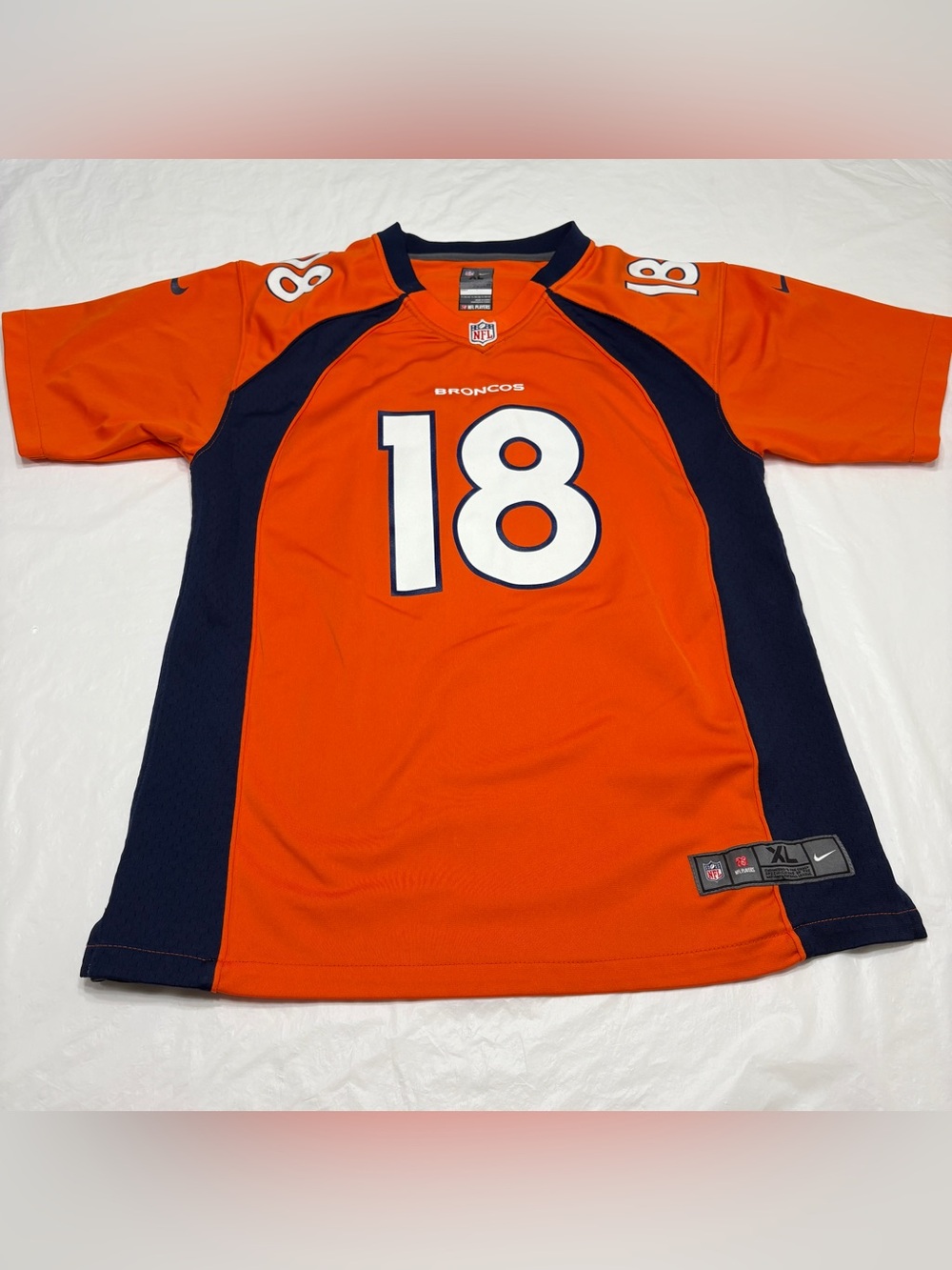 Peyton Manning #18 Nike NFL Denver Broncos Jersey Youth Boys XL 18/20
